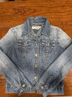 Tommy Hilfiger Vintage Medium Wash Denim Trucker Jacket Y2K Jean Size M